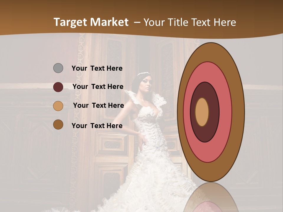 Portrait Wedding Newlyweds PowerPoint Template