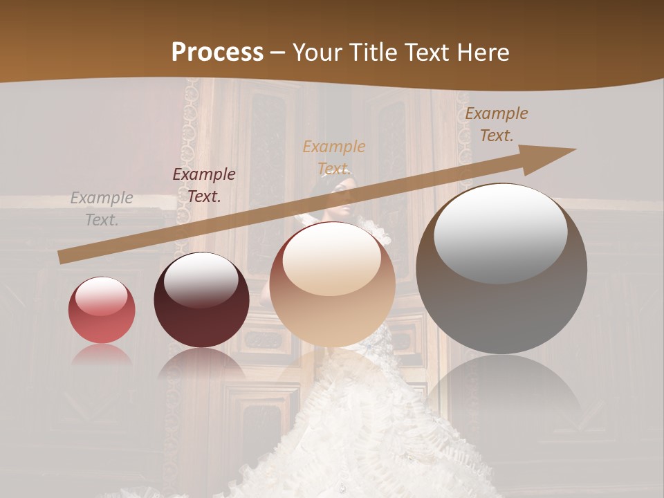 Portrait Wedding Newlyweds PowerPoint Template