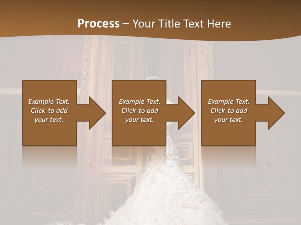 Portrait Wedding Newlyweds PowerPoint Template
