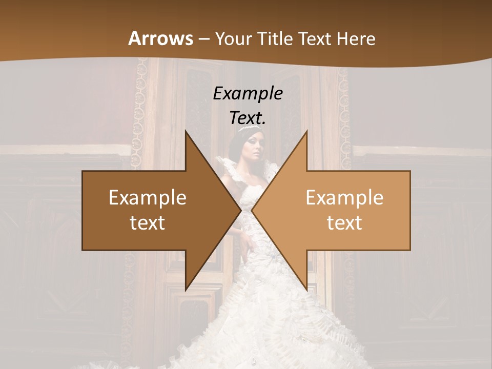 Portrait Wedding Newlyweds PowerPoint Template