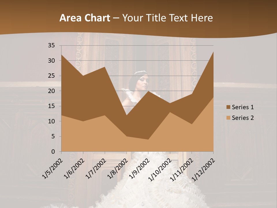 Portrait Wedding Newlyweds PowerPoint Template