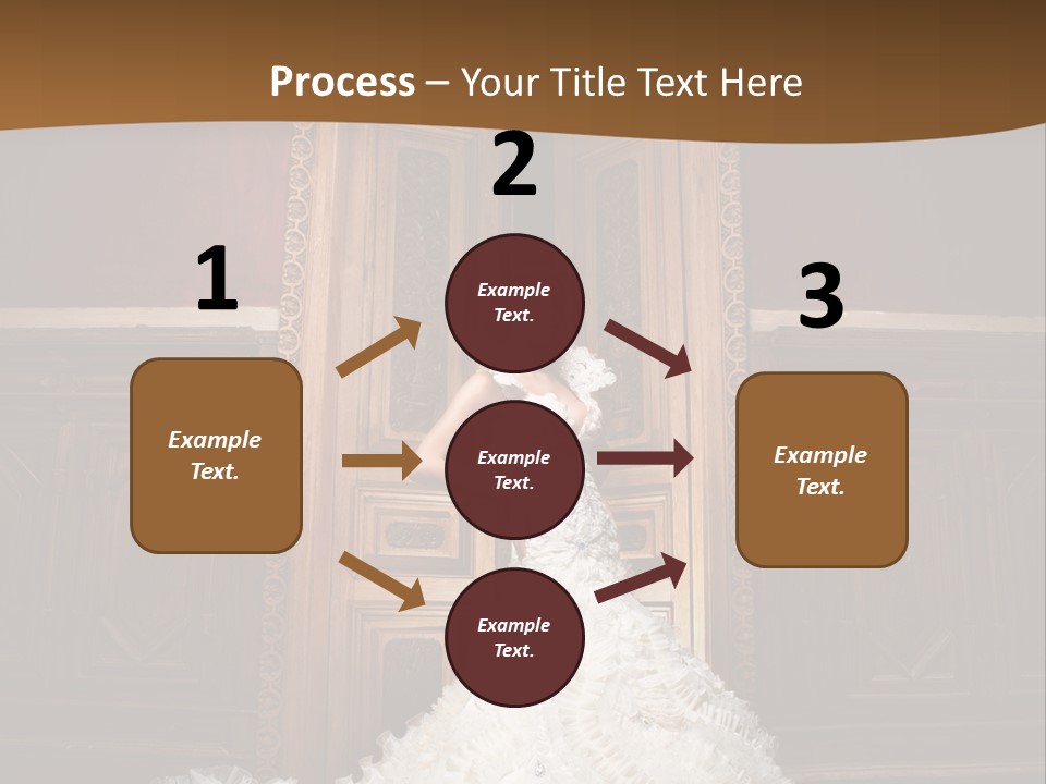 Portrait Wedding Newlyweds PowerPoint Template