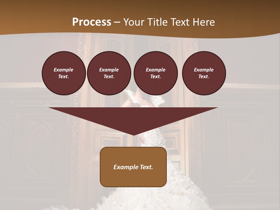 Portrait Wedding Newlyweds PowerPoint Template
