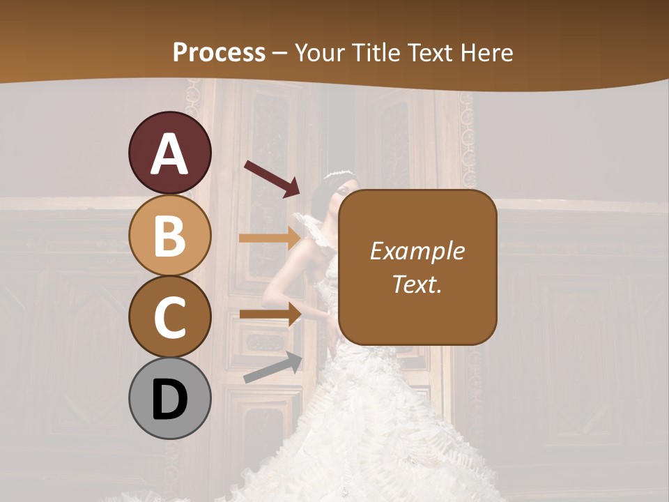 Portrait Wedding Newlyweds PowerPoint Template