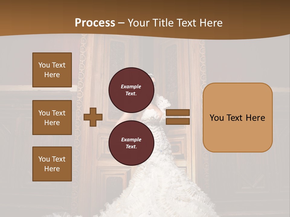 Portrait Wedding Newlyweds PowerPoint Template