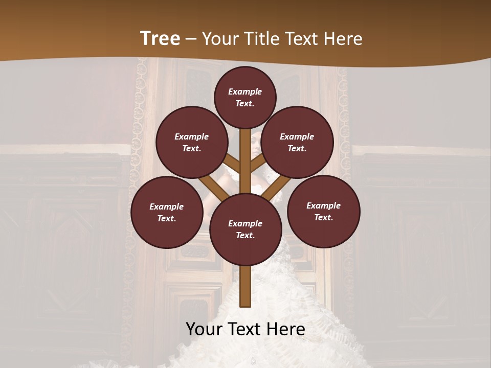 Portrait Wedding Newlyweds PowerPoint Template