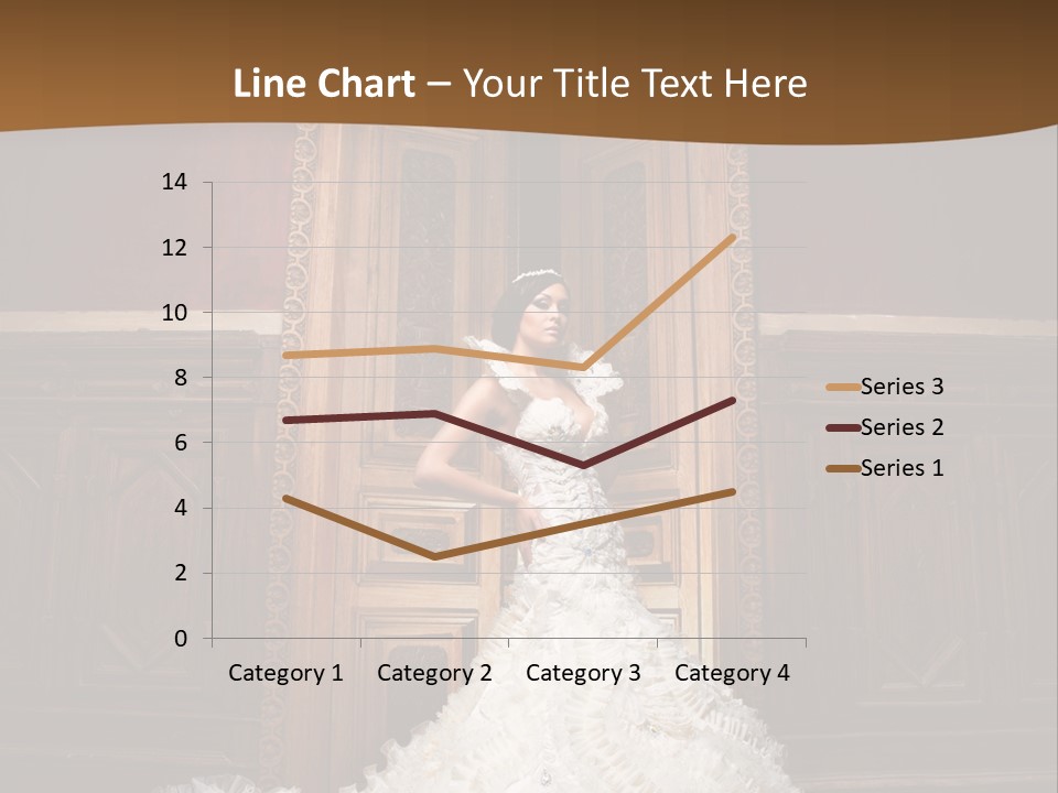 Portrait Wedding Newlyweds PowerPoint Template