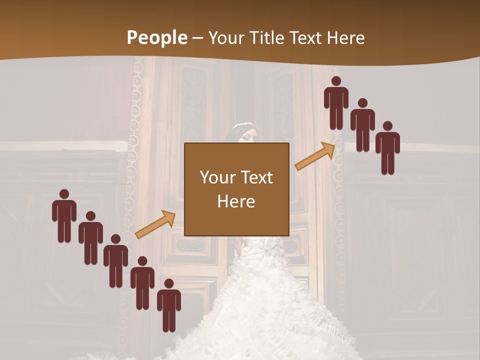 Portrait Wedding Newlyweds PowerPoint Template