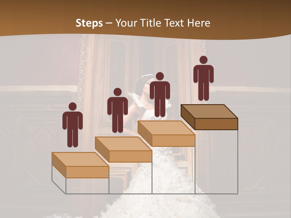 Portrait Wedding Newlyweds PowerPoint Template