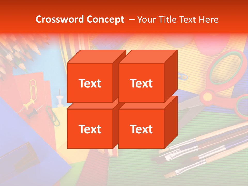 No People Accessories Learning PowerPoint Template