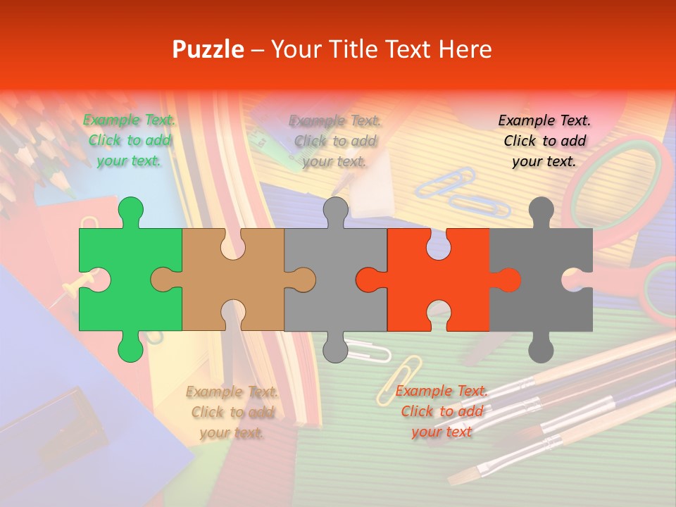 No People Accessories Learning PowerPoint Template