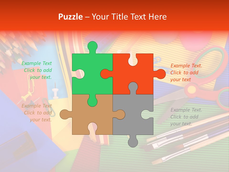 No People Accessories Learning PowerPoint Template