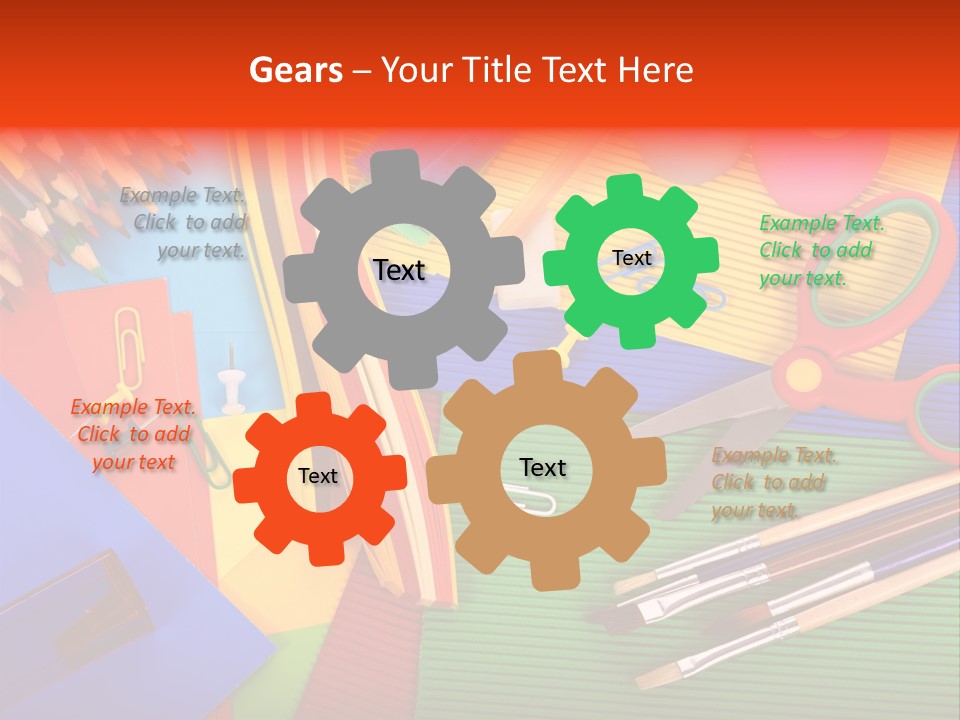 No People Accessories Learning PowerPoint Template