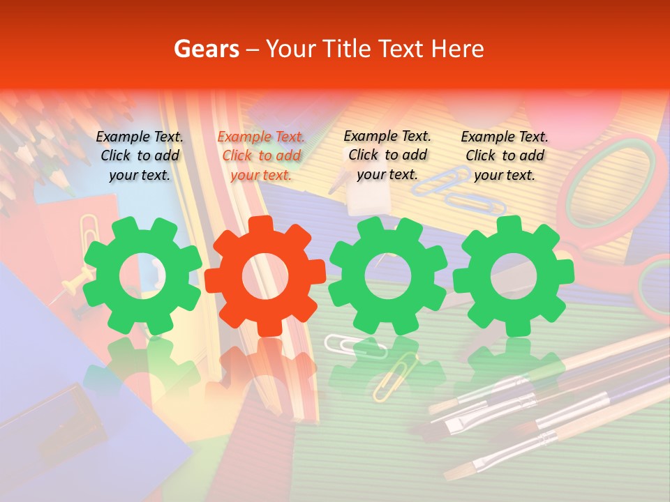 No People Accessories Learning PowerPoint Template