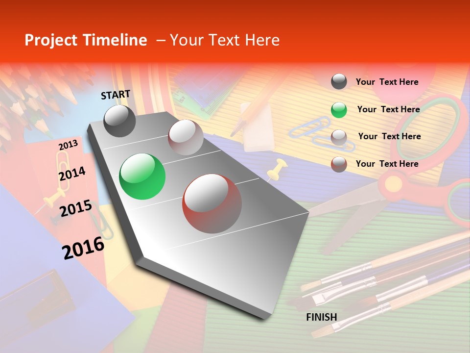 No People Accessories Learning PowerPoint Template