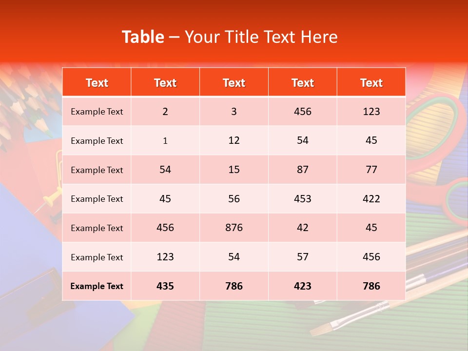 No People Accessories Learning PowerPoint Template