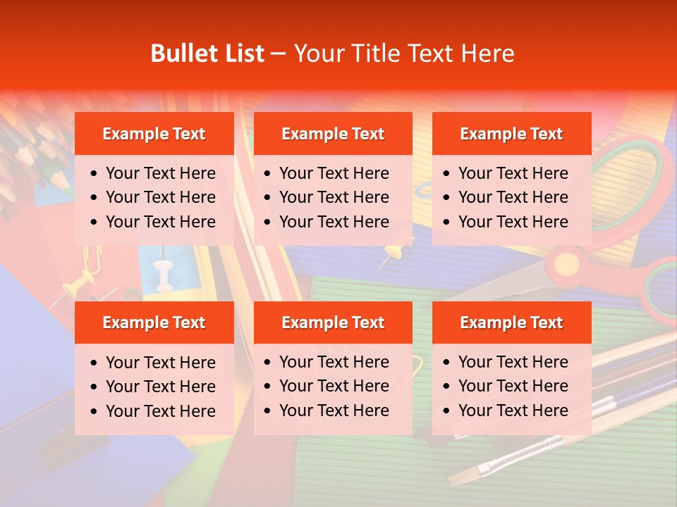 No People Accessories Learning PowerPoint Template