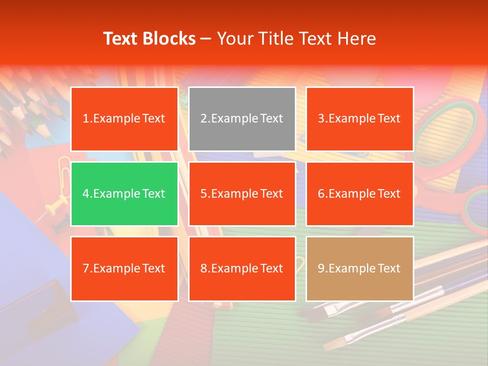 No People Accessories Learning PowerPoint Template