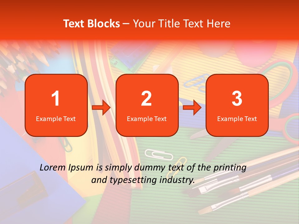 No People Accessories Learning PowerPoint Template