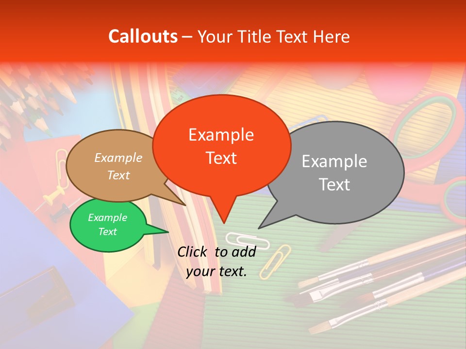 No People Accessories Learning PowerPoint Template
