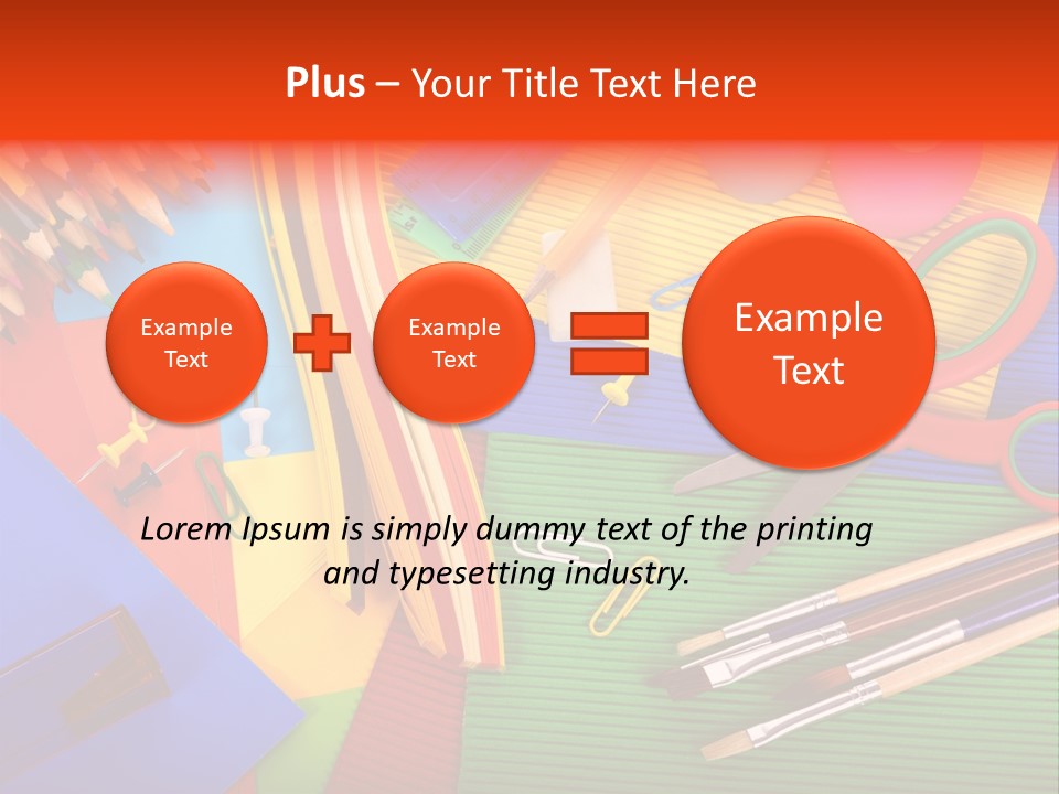 No People Accessories Learning PowerPoint Template