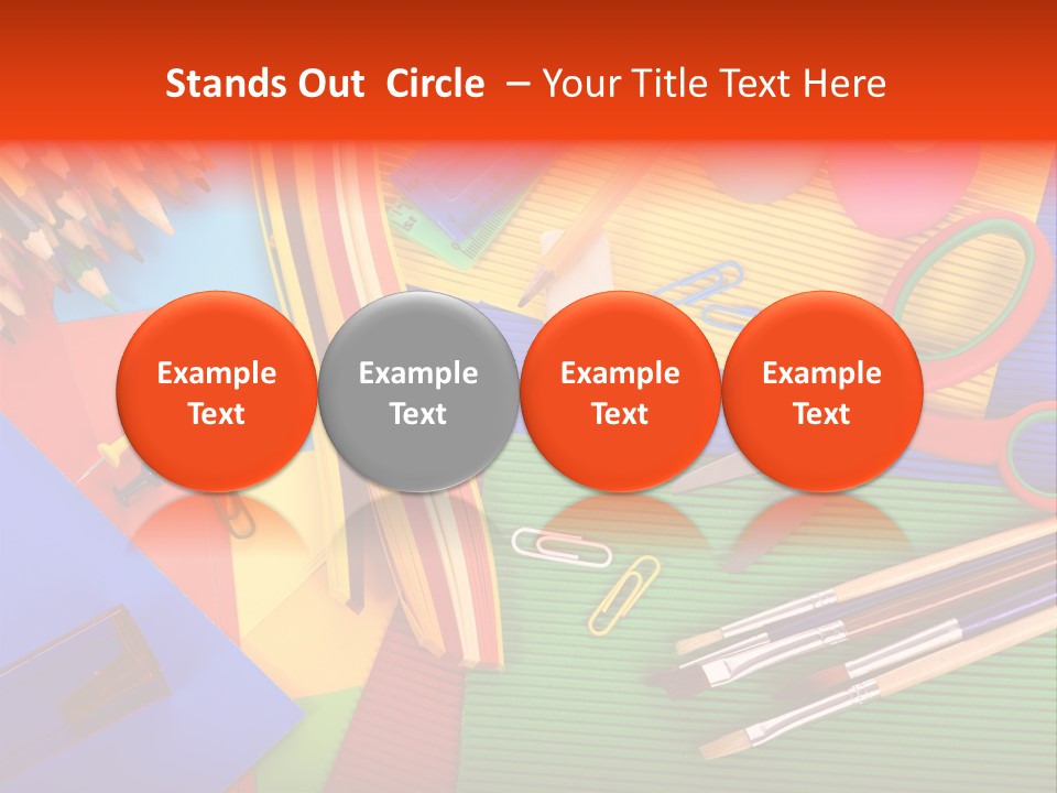 No People Accessories Learning PowerPoint Template