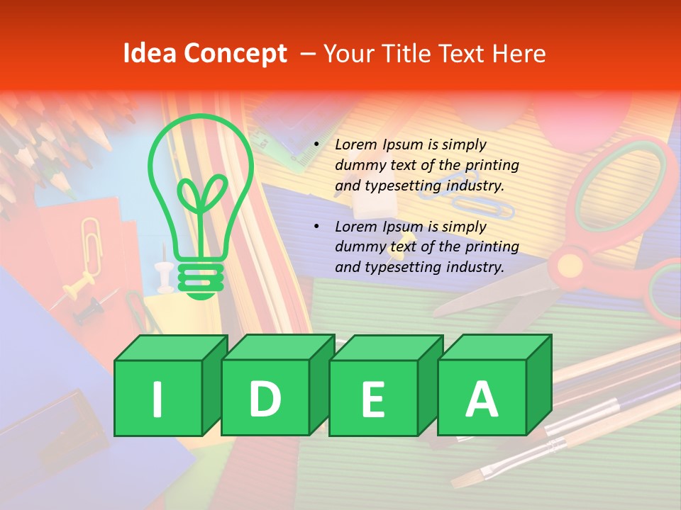 No People Accessories Learning PowerPoint Template