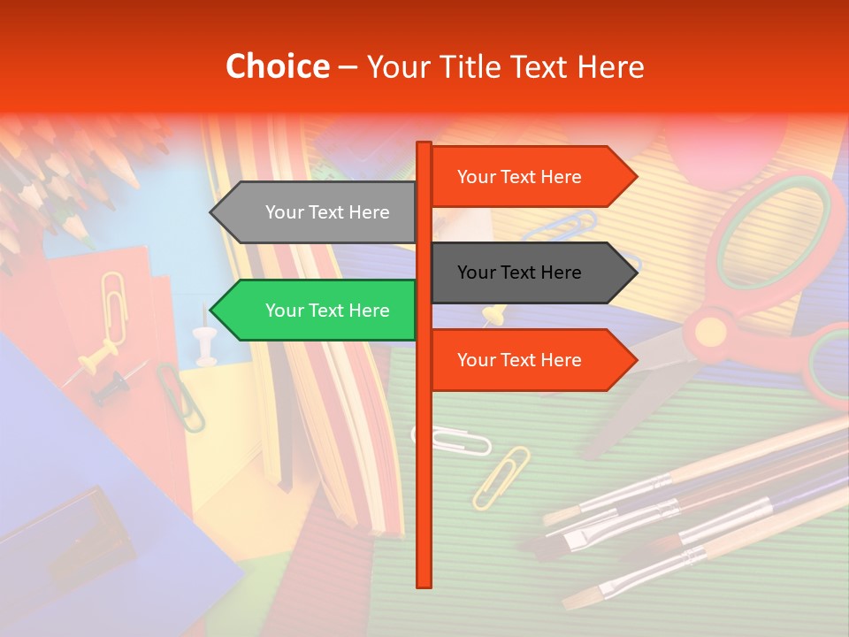 No People Accessories Learning PowerPoint Template