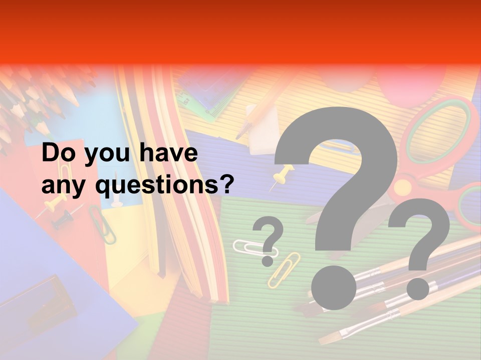 No People Accessories Learning PowerPoint Template