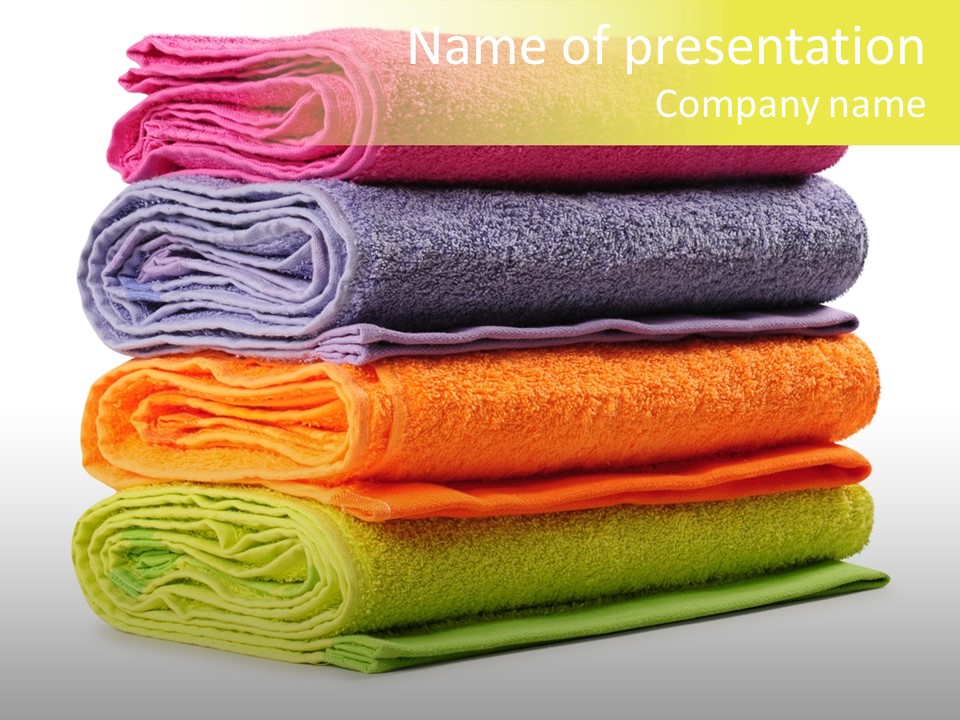 Folded Cloth Dry PowerPoint Template