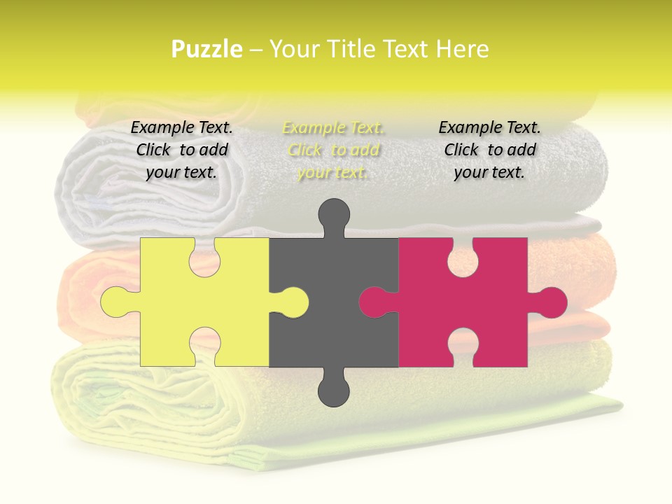 Folded Cloth Dry PowerPoint Template