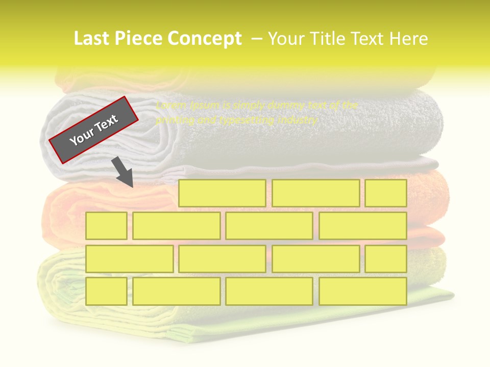 Folded Cloth Dry PowerPoint Template