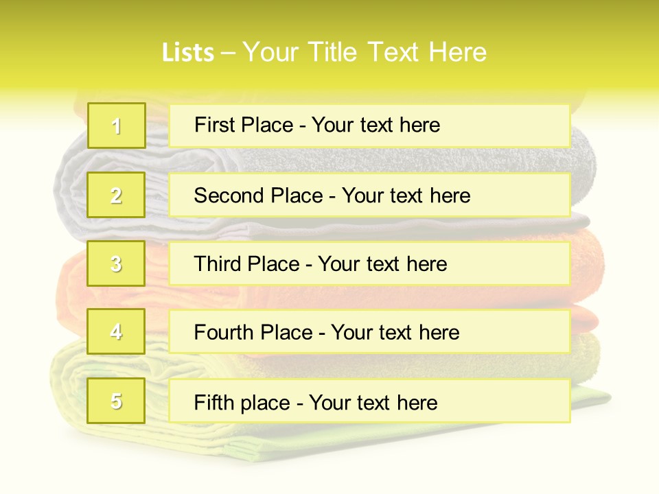 Folded Cloth Dry PowerPoint Template