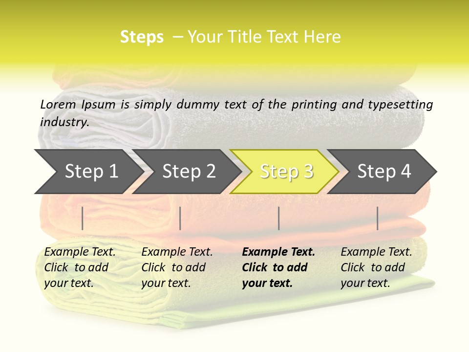 Folded Cloth Dry PowerPoint Template