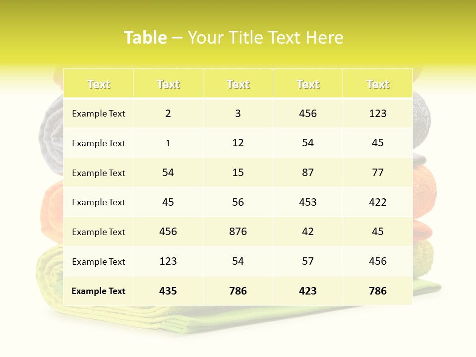 Folded Cloth Dry PowerPoint Template