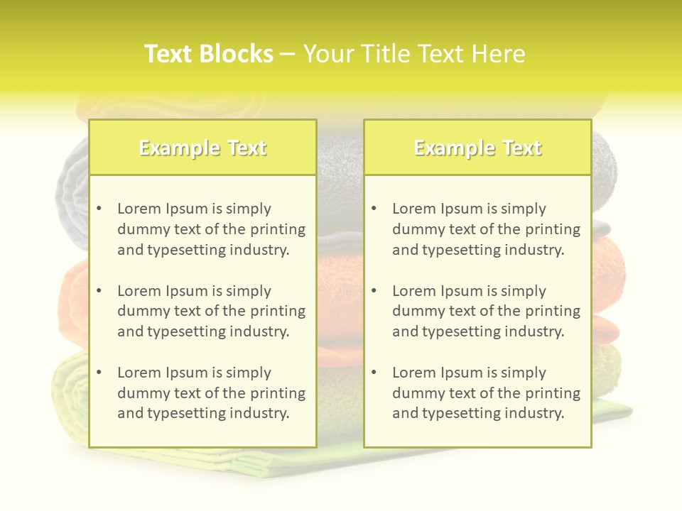 Folded Cloth Dry PowerPoint Template