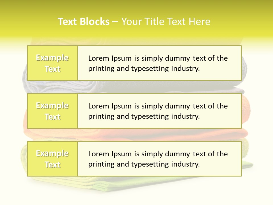 Folded Cloth Dry PowerPoint Template