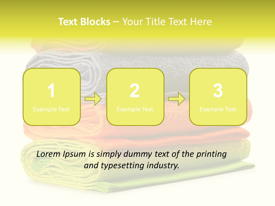 Folded Cloth Dry PowerPoint Template