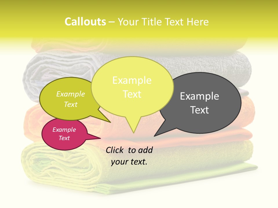 Folded Cloth Dry PowerPoint Template