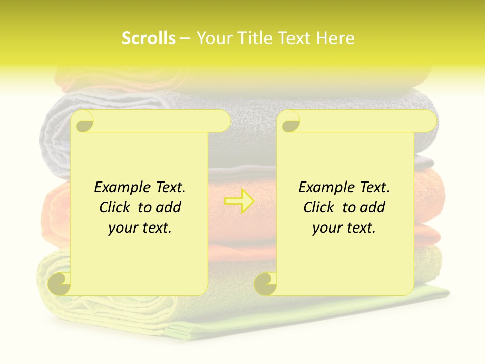 Folded Cloth Dry PowerPoint Template