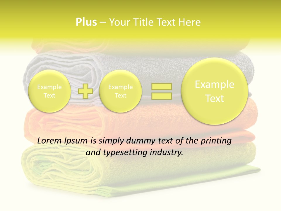 Folded Cloth Dry PowerPoint Template