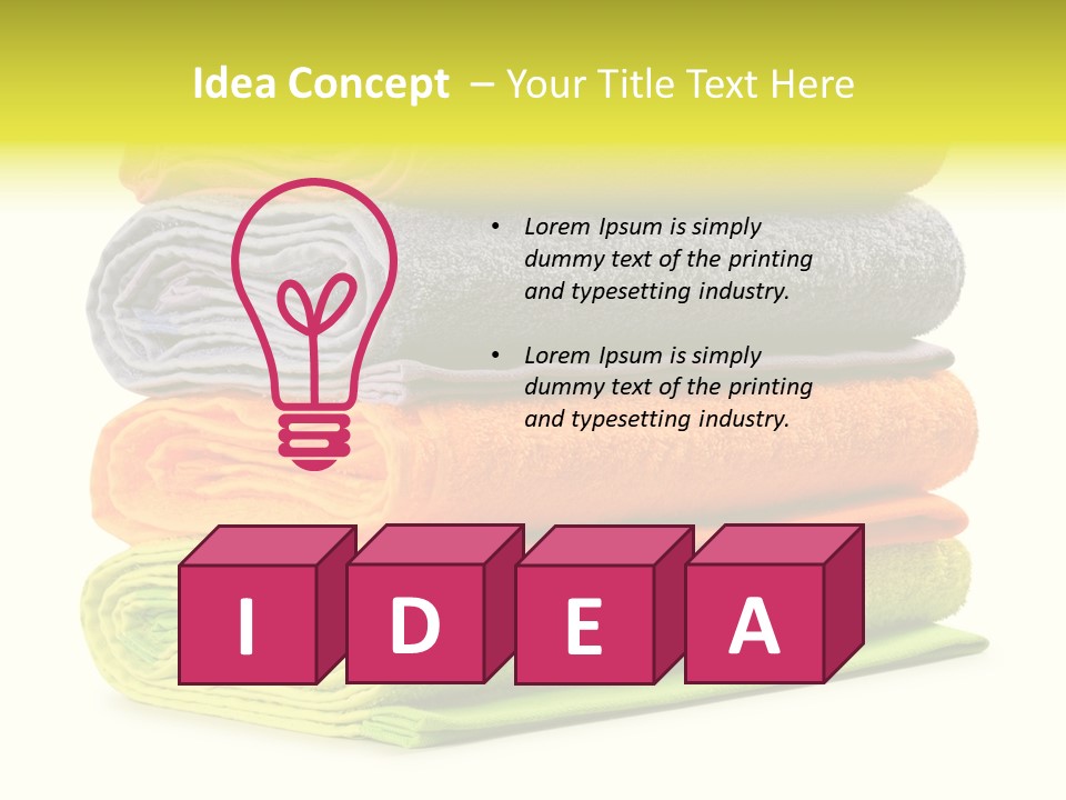 Folded Cloth Dry PowerPoint Template