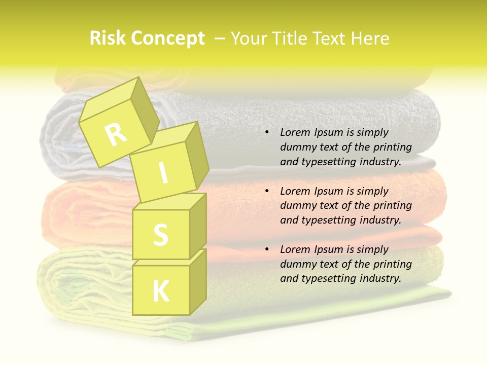 Folded Cloth Dry PowerPoint Template