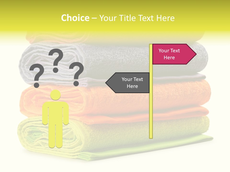 Folded Cloth Dry PowerPoint Template