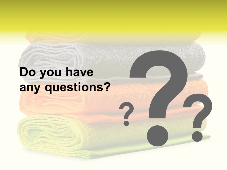 Folded Cloth Dry PowerPoint Template