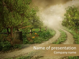 Old Fantasy Background PowerPoint Template