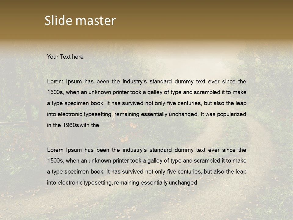 Old Fantasy Background PowerPoint Template