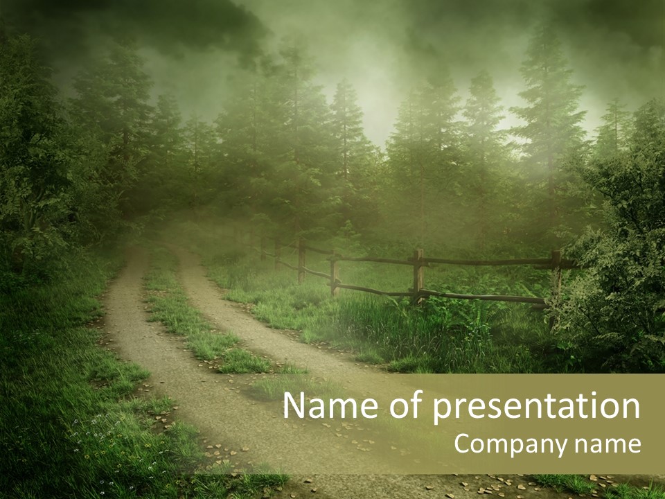 Old Seasonal Fog PowerPoint Template