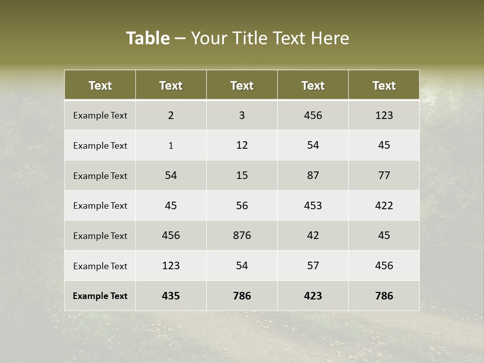 Old Seasonal Fog PowerPoint Template