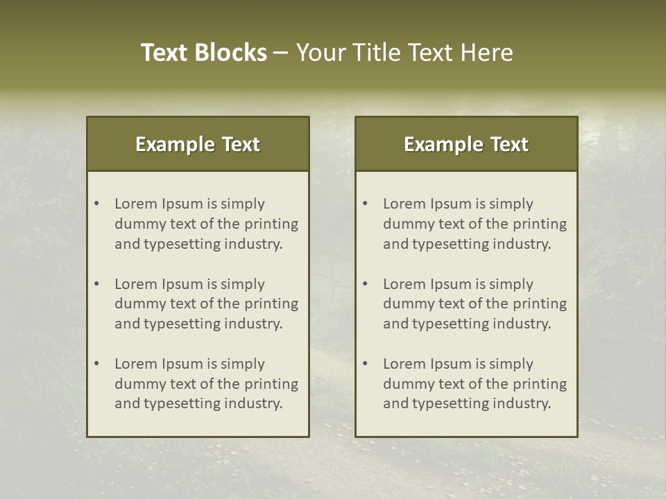 Old Seasonal Fog PowerPoint Template